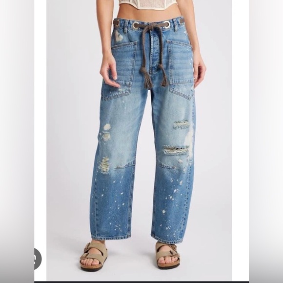 We The Free Moxie Pull-On Barrell Jeans. Size 25. - Picture 4 of 6